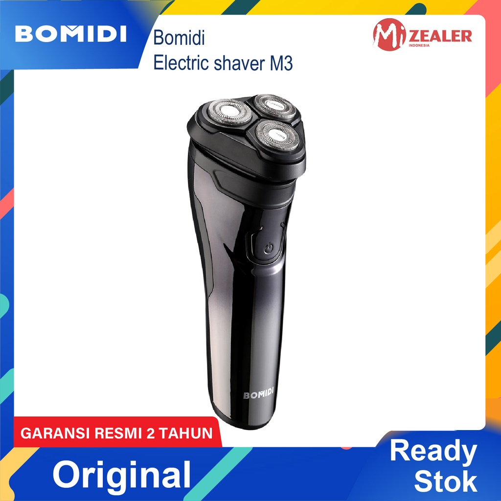 BOMIDI M3 Alat Cukur Rambut Elektrik Shaver Listrik Hitam  Perak  Electric Razor Men