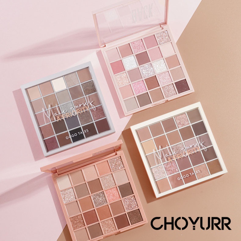 【COD】Eyeshadow Palette 25 Warna Eyeshadow Palette Pearlescent Matte  Waterproof Tahan Lama Korea Original Import Makeup-CH