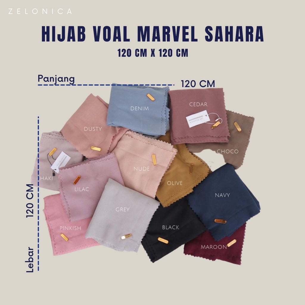 Zelonica HIJAB VOAL MARVEL LASER CUT