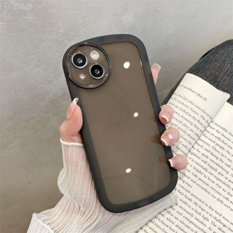 [LOKAL] Soft Case Polos Oval Hitam - iPhone 6 6+ Plus 7 7+ X XS Max XR 11 Pro Max 12 Pro Max 13 Pro 
