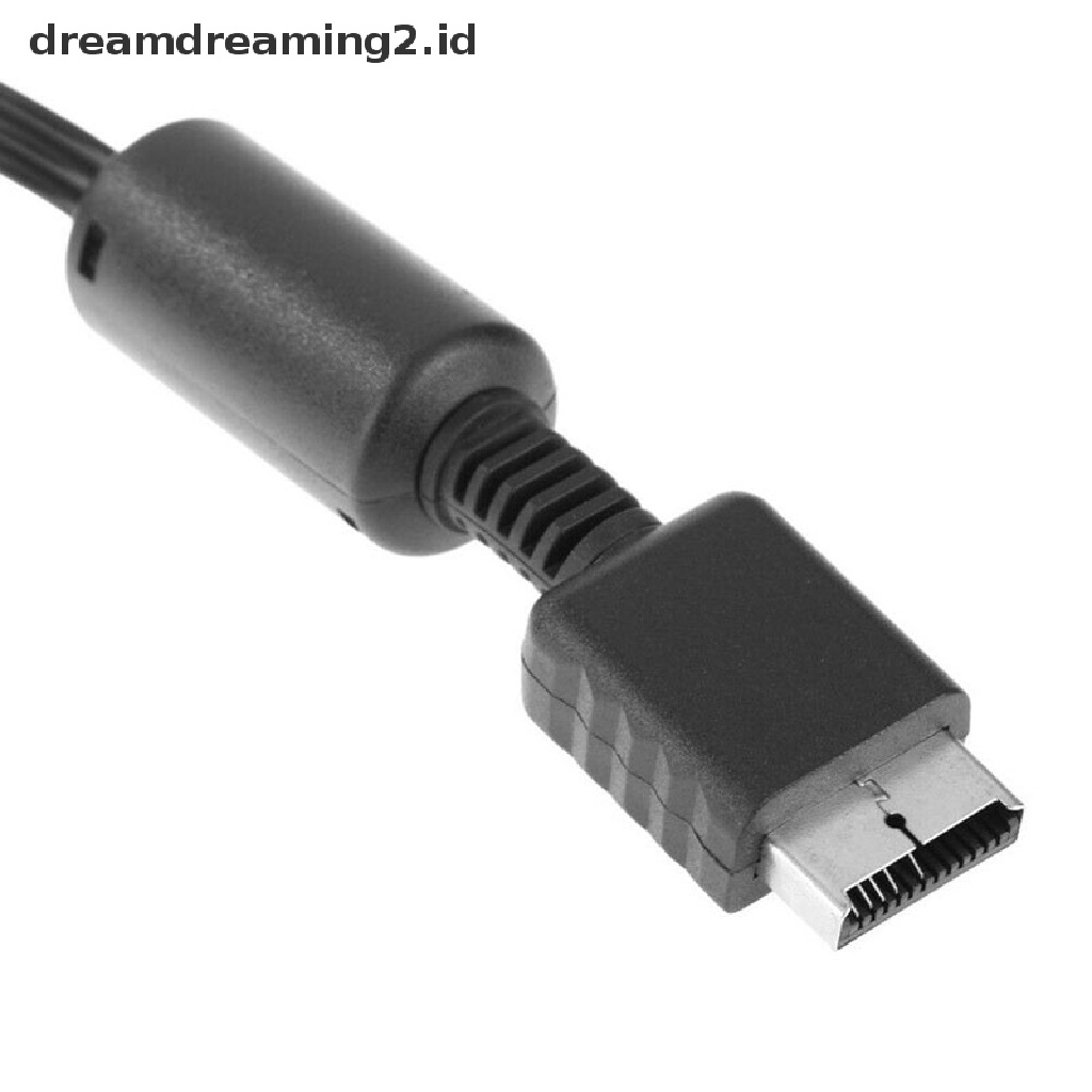 (dream) Kabel AV Multi Out Kabel Video/Audio 3kabel RCA Flat Untuk Playstation PS PS2 PS3.