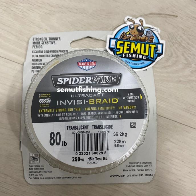 Pe Spiderwire Ultracast Invisi-Braid Translucent 250Yd