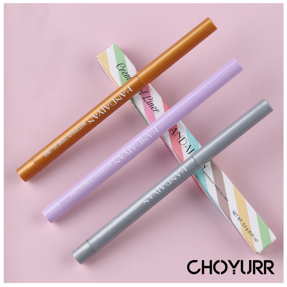 【COD】Eyeliner Pensil Warna Putih&amp;Hitam&amp;Ungu Eyeliner Gel Colorful  Warna Warni Eye Liner Anti Air Dan Smudge Original Import -CH