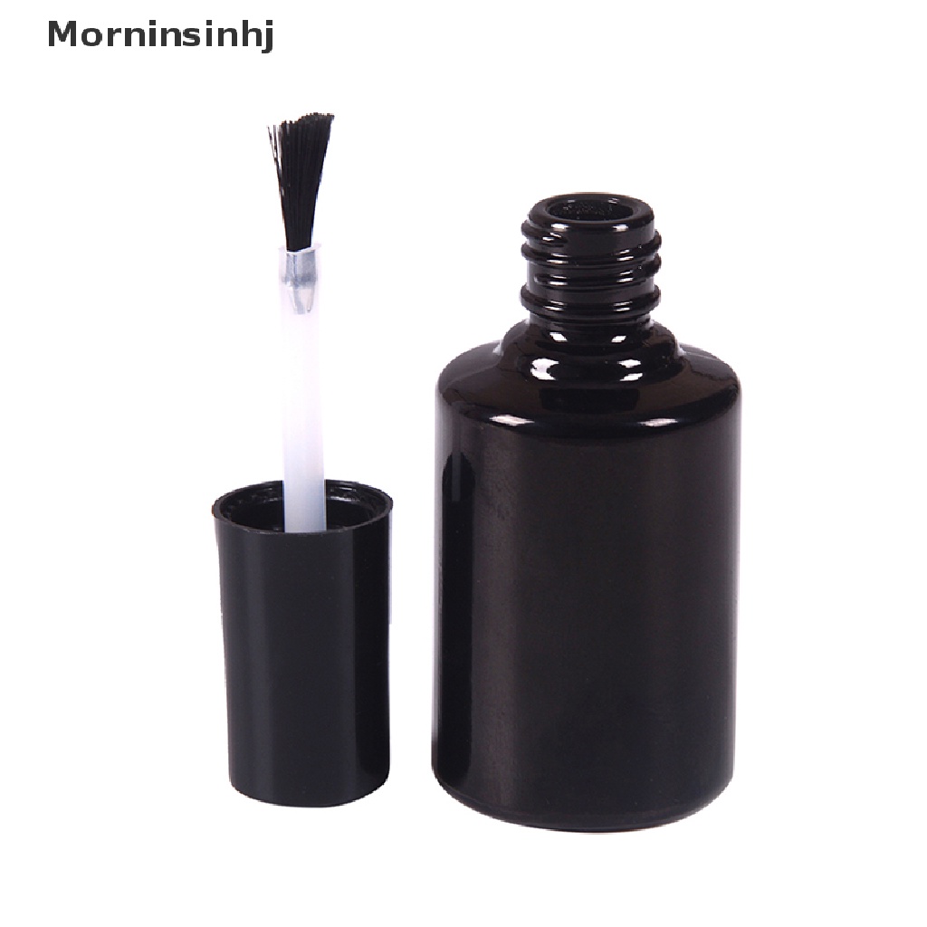 Mornin 10/15ml Botol Kutek Kosong Kaca Bening Dengan brush refillable manicure tool id