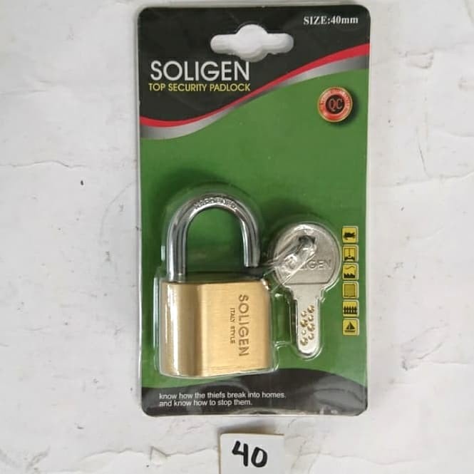 Murah Gembok Soligen Per Komputer 40 Mm
