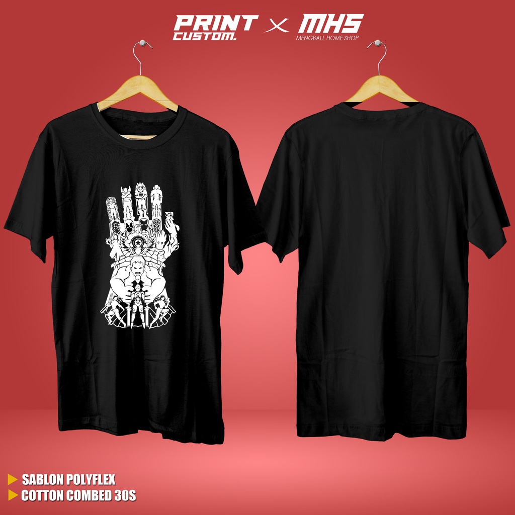 KAOS HAND THANOS AVENGER KAOS FILM AVENGER THANOS KAOS PRIA WANITA DEWASA DENGAN BAHAN COTTON COMBED