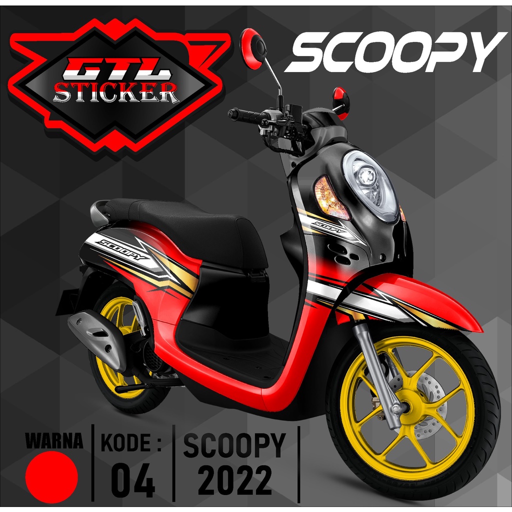 Sticker Decal Full Body Motor ScOopy New Fi 2021-2023 Dekal Setiker Striping Scoopy Fi new Variasi M