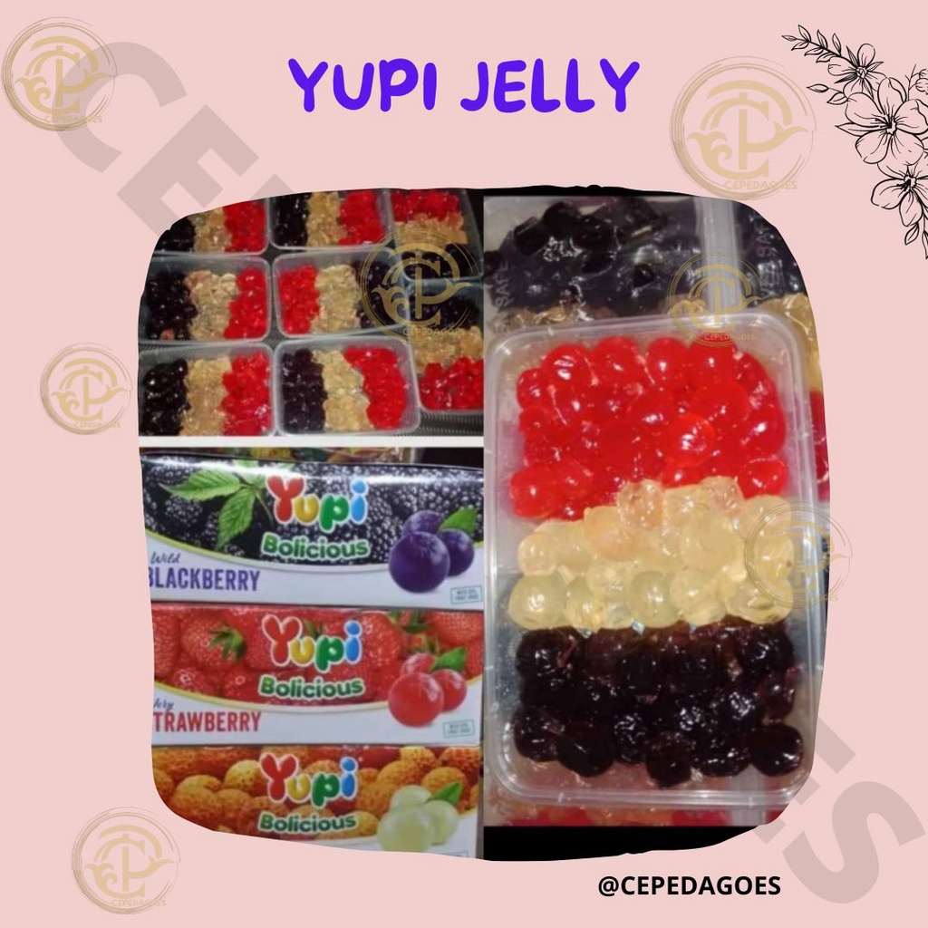 

✦BEST SELLER✦ Yupi Bolicious Rasa Lychee, Strawberry, Blackberry ( 24 pcs x 7g ) / Permen Jelly 1 box