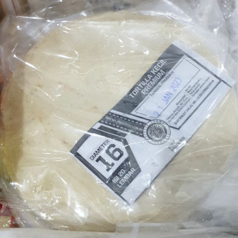 

TORTILA/KULIT KEBAB UKURAN 16