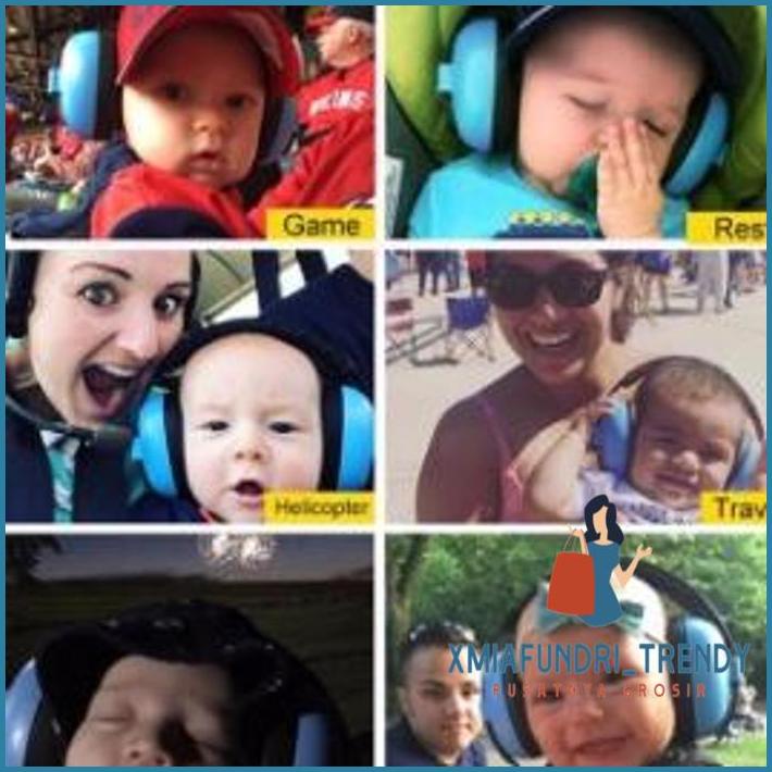 Alat Peredam Suara Pesawat Earmuff Penutup Telinga Bayi