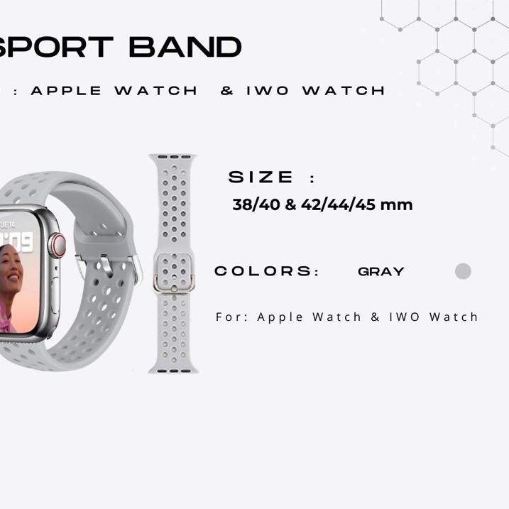 Terjangkau - SPORT BAND FOR APPLE WATCH & IWO WATCH