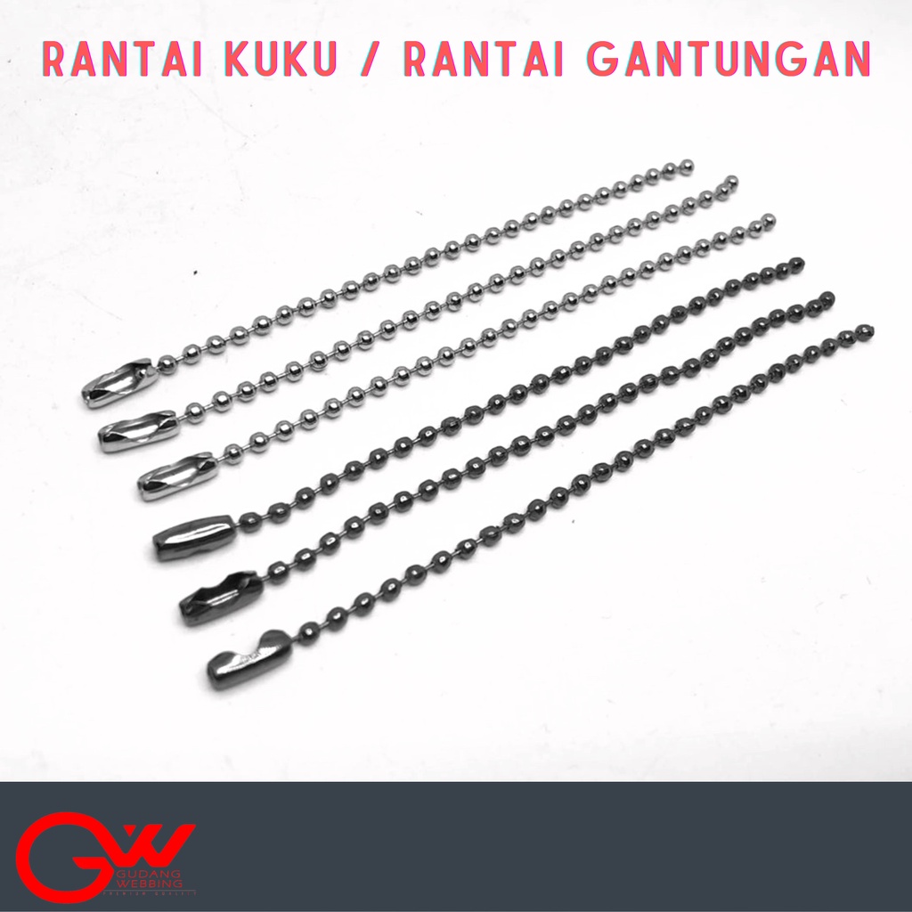 RANTAI KUKU / RANTAI GANTUNGAN / GANTUNGAN KUNCI ISI 1000PCS