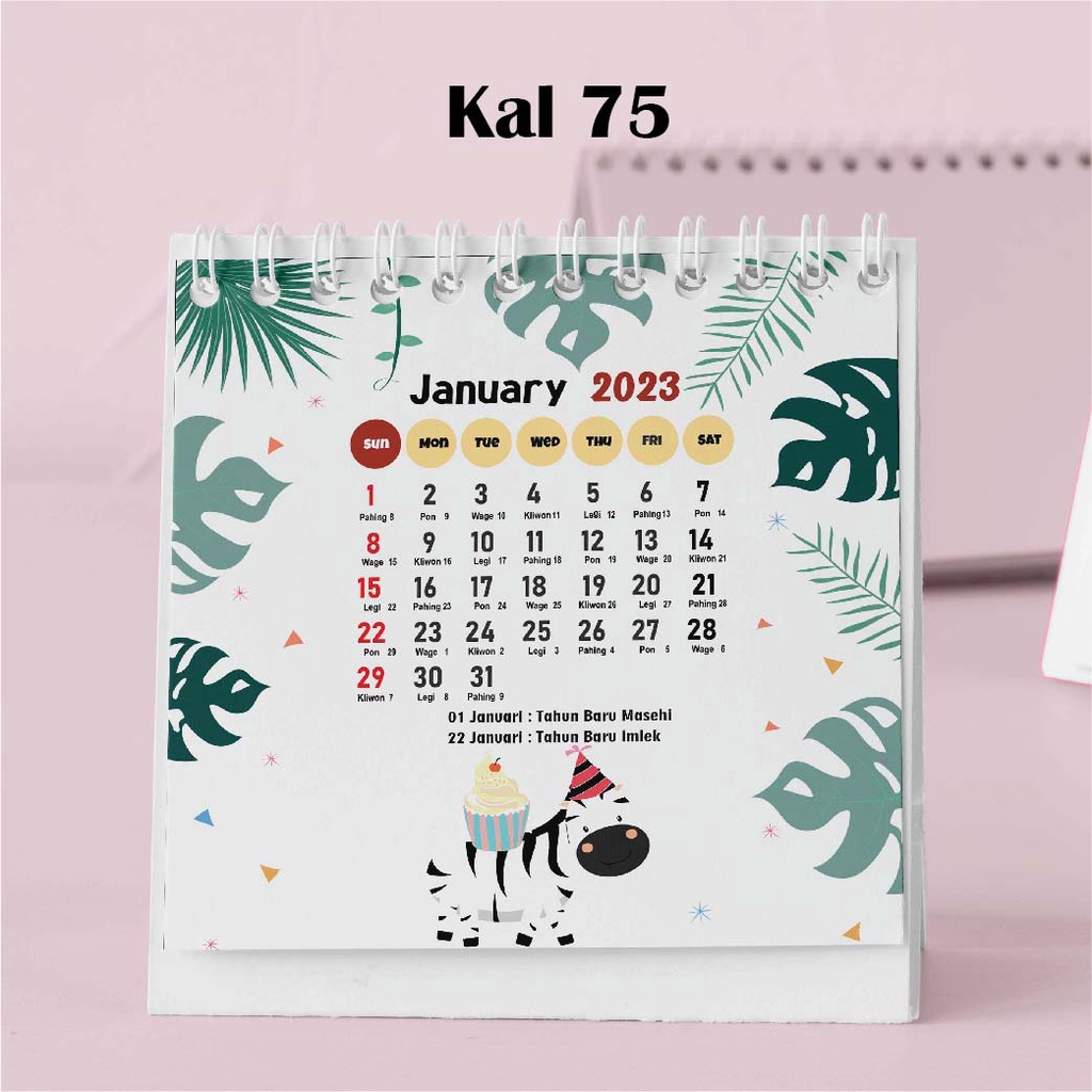 

Hanabi Kalender Mini 2024 / Kalender Meja 2024 Custom KAL75