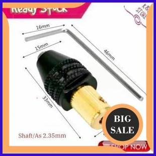 tools Shaft 2.3mm Kepala Bor Mini PCB Dinamo Motor DC Mini Drill Grinder Keyless Chuck Col
