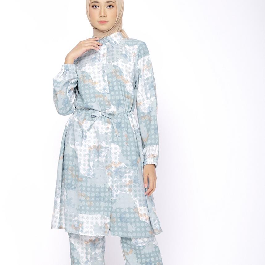 Ω BIA By Zaskia Mecca - Queen Mint Tunik - Islamic Journey In Europe - Edisi Denmark Sarimbit Ω