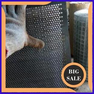 perkakas Plat Lubang Besi Bolong Perforated Diameter 4mm Tebal 2mm Ukuran 90cm x 120cm 1F3
