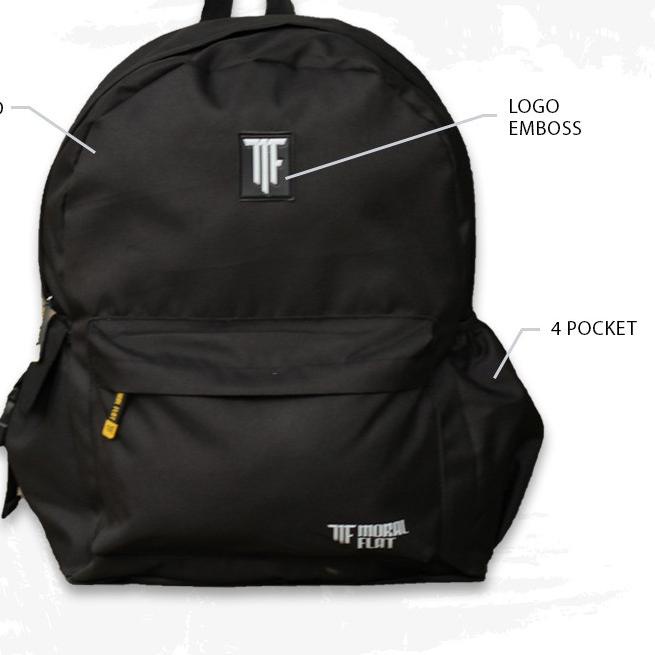 ☛ Moral Flat Official-Tas Ransel-Backpack-Black Series ➪