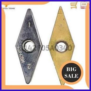 perkakas insert bubut. pahat bubut. mata bubut untuk material keras. baja. harden. VNMG160