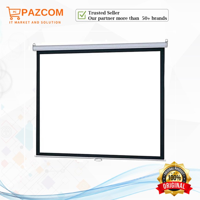 

[[JNT COD]] Layar Proyektor Wall 70 inch Screen Projection