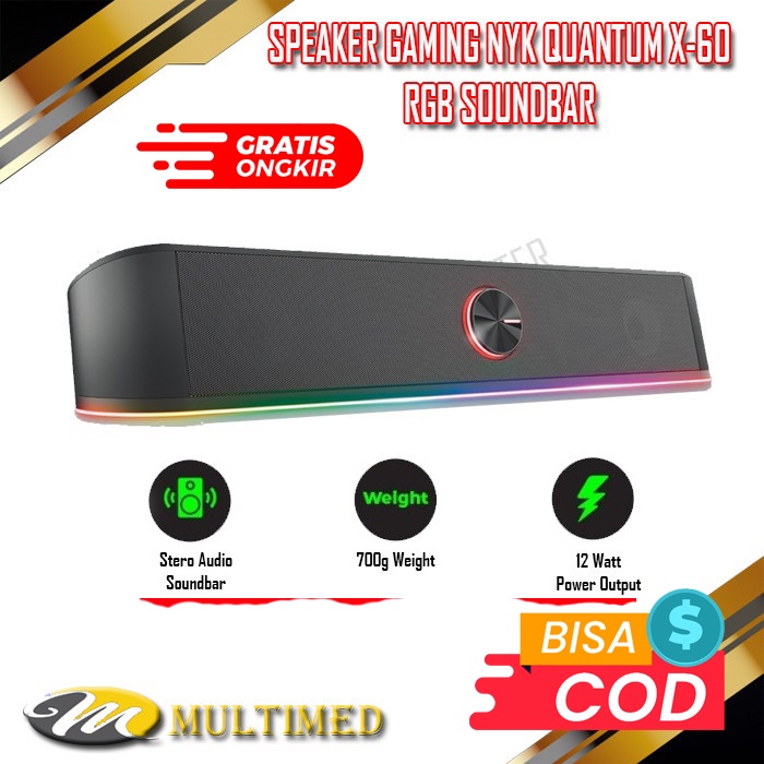 Speaker Soundbar Gaming NYK Quantum X 60/ X-60 Original