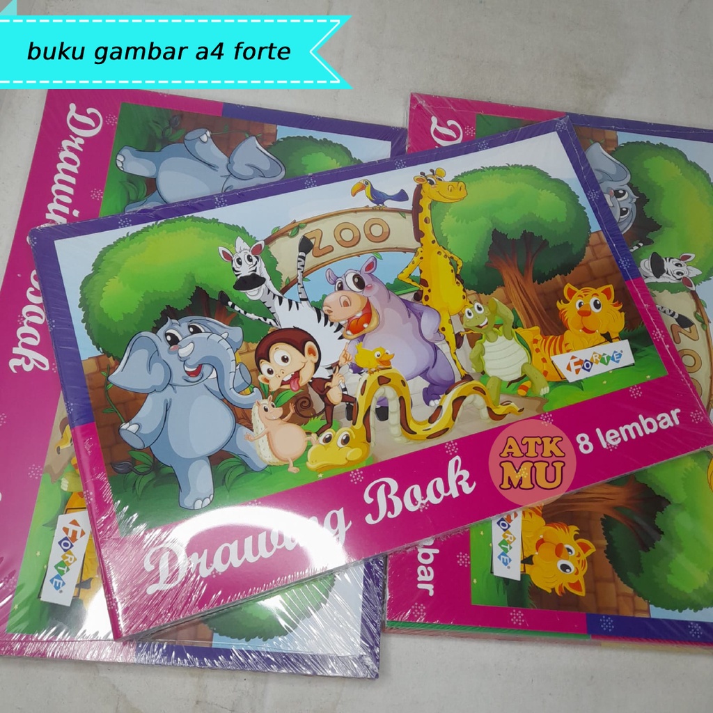 

buku gambar a4 forte / buku gambar a4 karakter zoo