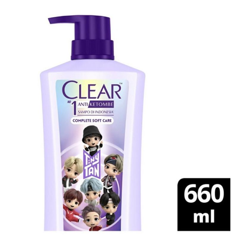 CLEAR Anti Dandruff Shampoo BTS Complete Soft Care TinyTAN Special Edition 660ml