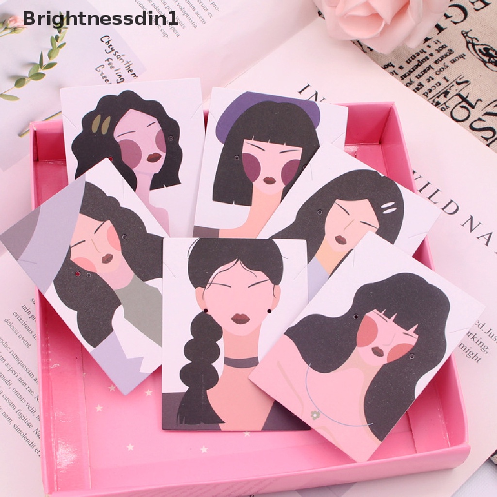 [Brightnessdin1] 100pcs Kartu Display Anting Kalung Perhiasan Packing Kertas Card Tag Holders Butik