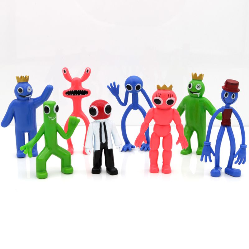 12 /8/6pcs/Set Roblox Action Figure 8-11cm Model Teman Pelangi Set Mainan Anak Hadiah Ulang Tahun Natal