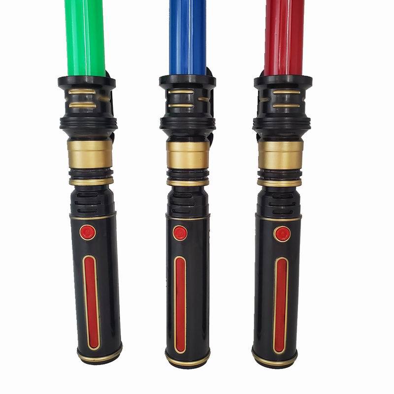 &lt;Tersedia&gt; 78CM Star Wars Lightsaber Teleskopik LED Light Stick Darth Vader Cosplay Halloween Role Play Boys Toy