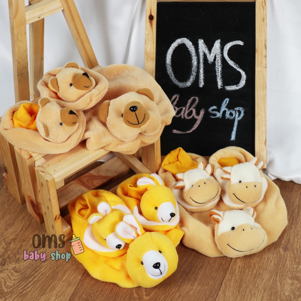 Fashion Bayi - Sepatu dan Topi Bayi set HOSANA baby / Sepatu boneka bayi / Topi Kupluk Bayi Lucu