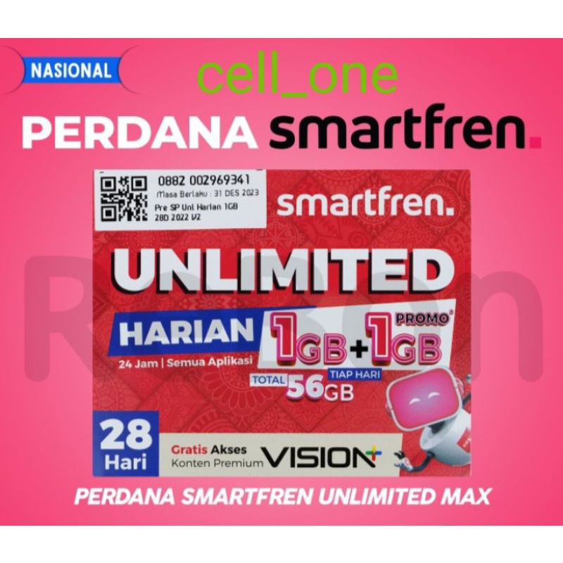 kartu Smartfren Unlimited 2gb/hari
