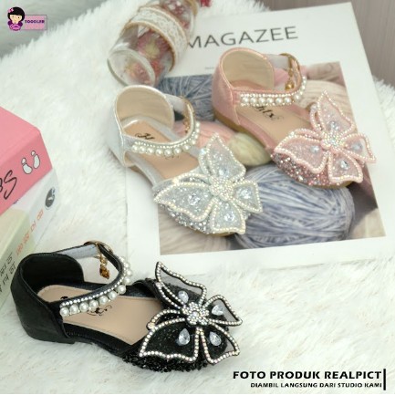 littlekiddoss SH2174 Sepatu Flatshoes Anak Perempuan Sepatu Pesta Anak Cewek Flat Shoes Anak Import