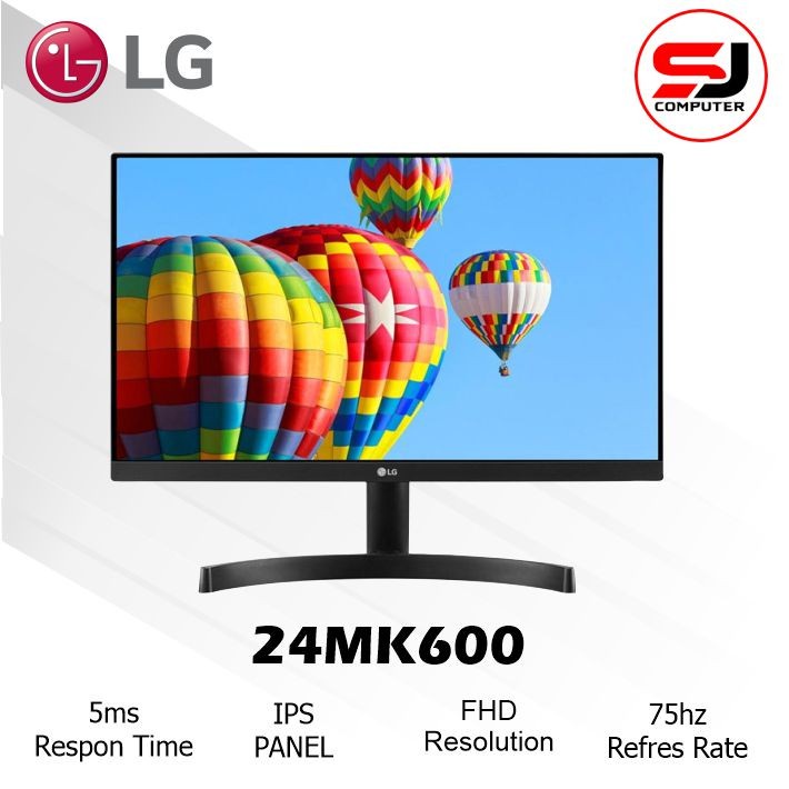 Monitor LED LG 24 Inch 24MK600 / 24MK600M-B HDMI VGA Monitor LED LG 24