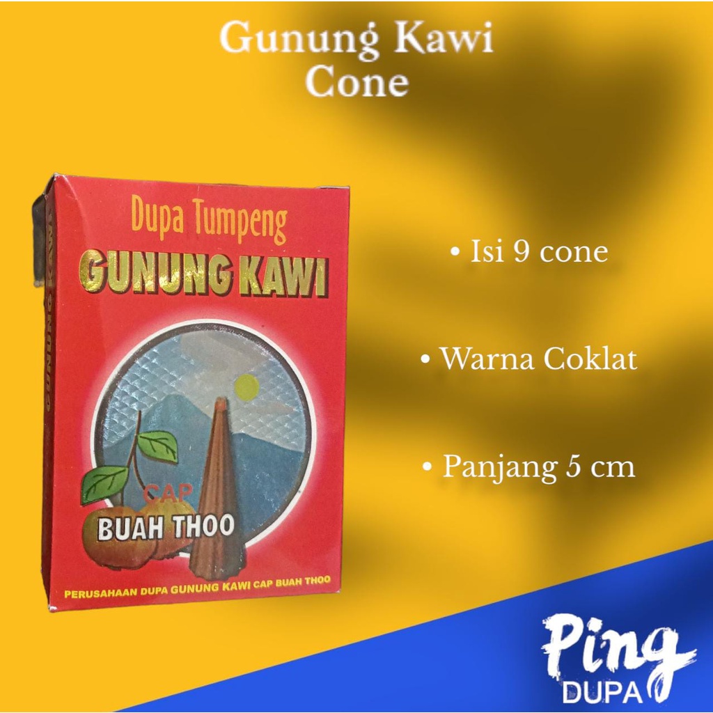 Dupa Gunung Kawi Merah Cone Tumpeng