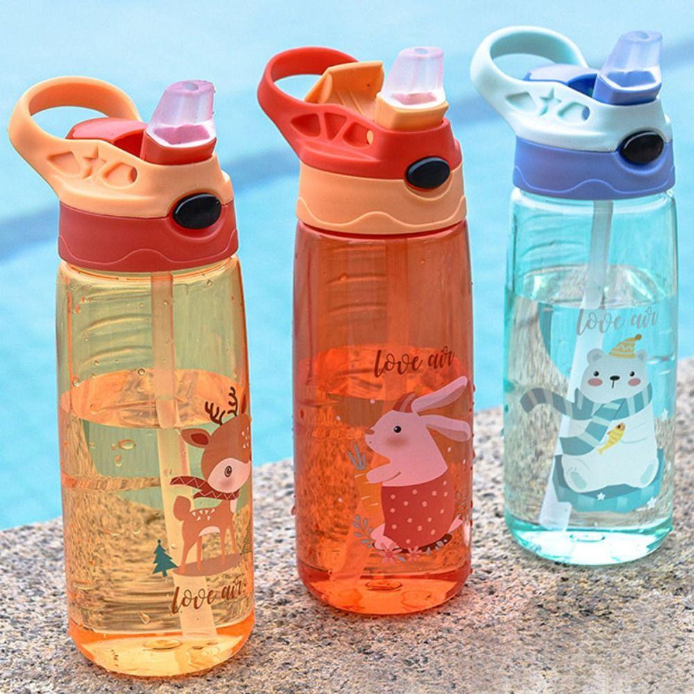 Solighter Kid Water Sippy Cups Anti Bocor Gelas Makan Bayi Botol Olahraga Botol Air