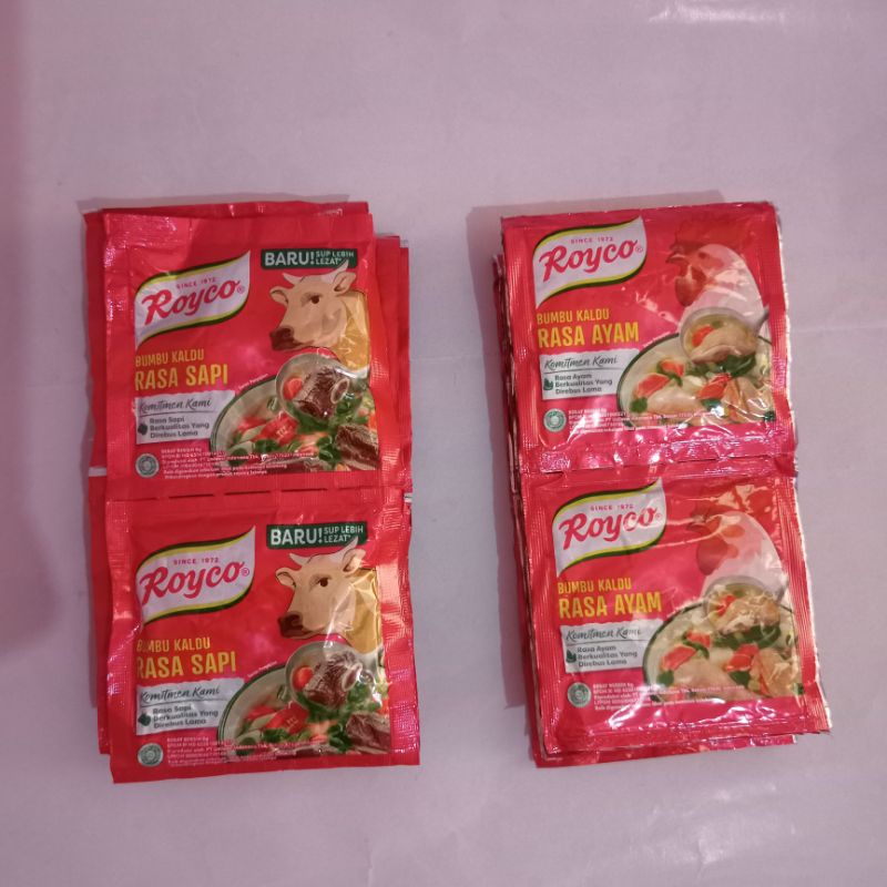 

Royco Penyedap Rasa Kaldu Ayam Sapi Sachet/Rencengan