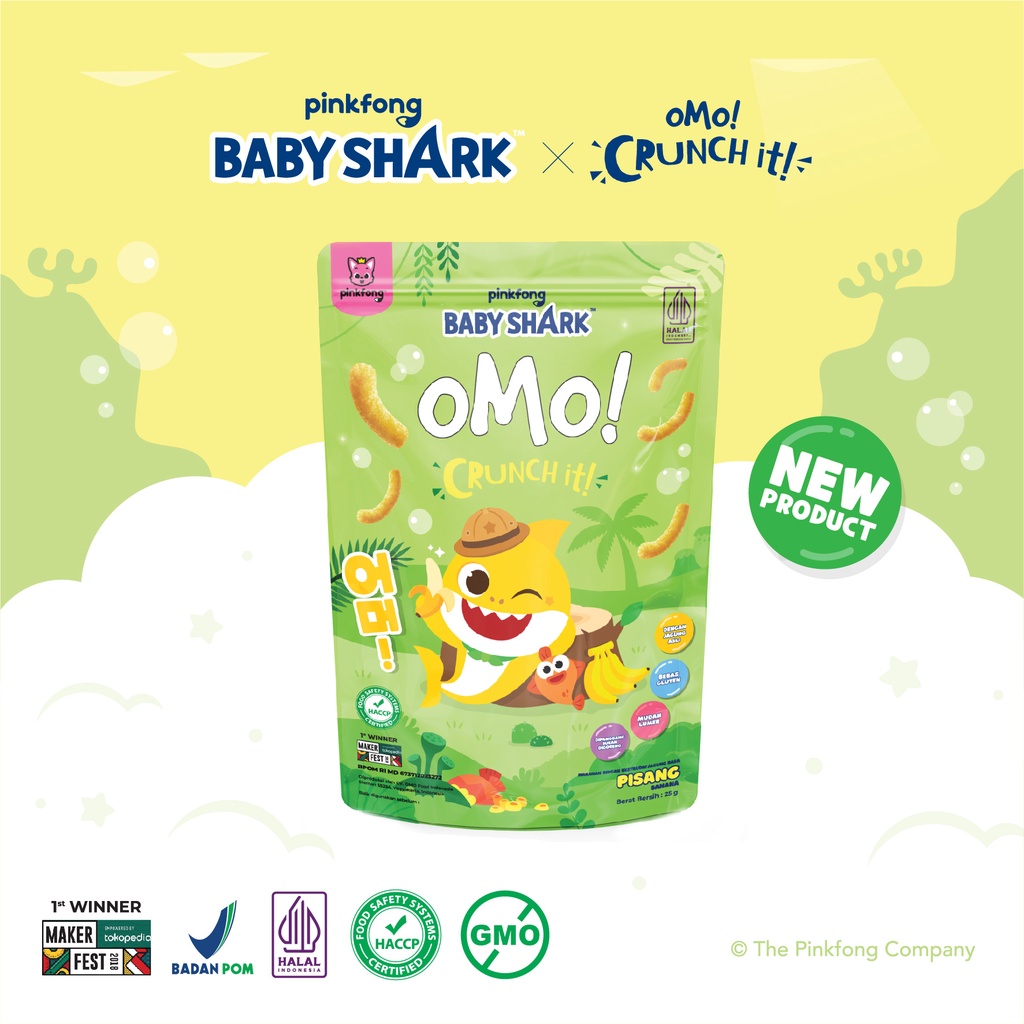 BUNDLING 8 PCS OMO! CRUNCH IT BABYSHARK SERIES