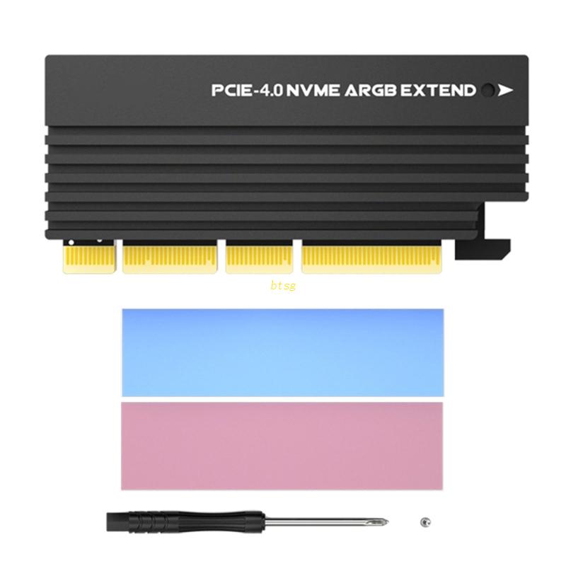 Btsg PCI Untuk Express 4.0 X4 Controller Internal Kartu Ekspanding PCI-E Ke Untuk M.2 NVME