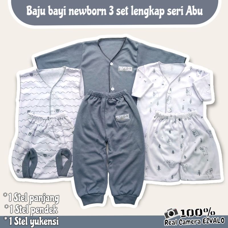 3 SET BAJU BAYI NEWBORN LENGKAP 0-3 BULAN