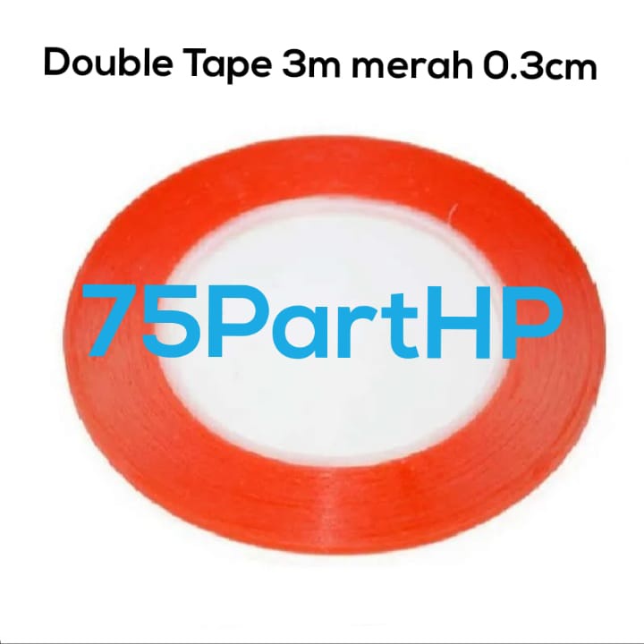 Foam Busa Double tape 3M - merah - Stiker 0.3cm - Lem Adhesive Double Tip Doble