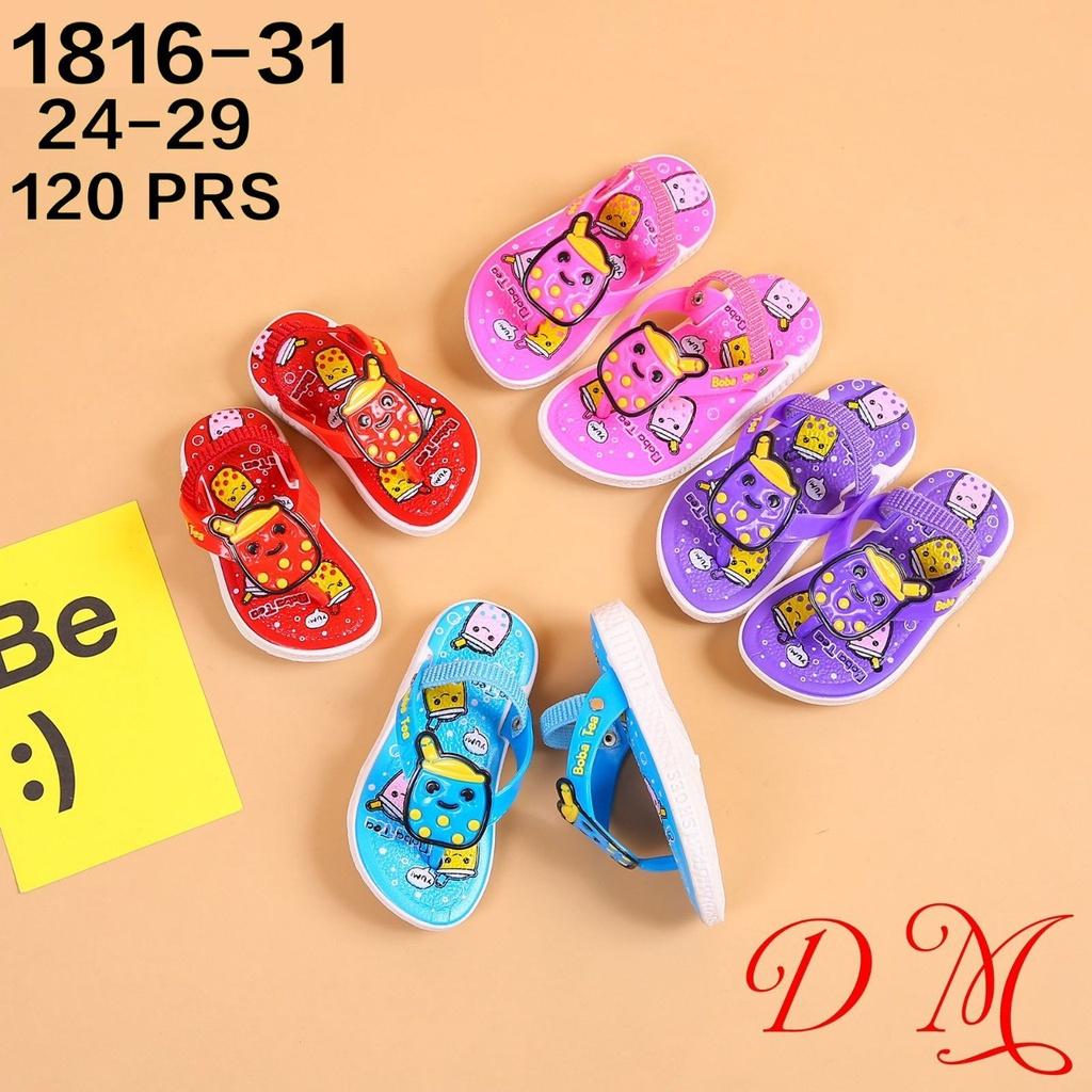 Sandal Jepit Let Karet Jelly Anak Cewek Cowok Unisex Bunyi Cit Cit Super Imut Trendy Import Mokaya 558-3