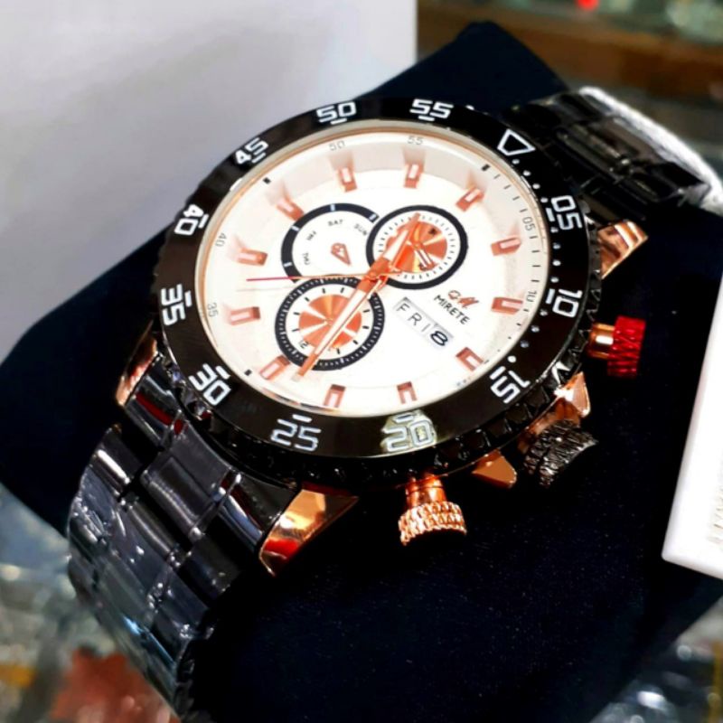 Jam Tangan Pria Mirete EDITION Original Tahan Air Free Box | Tanggal Hari Aktif | Jam Tangan Kasual Pria Analog Mewah Elegan Sporty | Jam Tangan Pria Import Berkualitas Murah COD Realpick Sesuai Foto