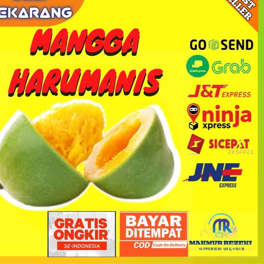 

Bisa COD BUAH MANGGA HARUMANIS HARUM MANIS MURAH SEKILO ISI 2-3 PER 1 KG gas !!