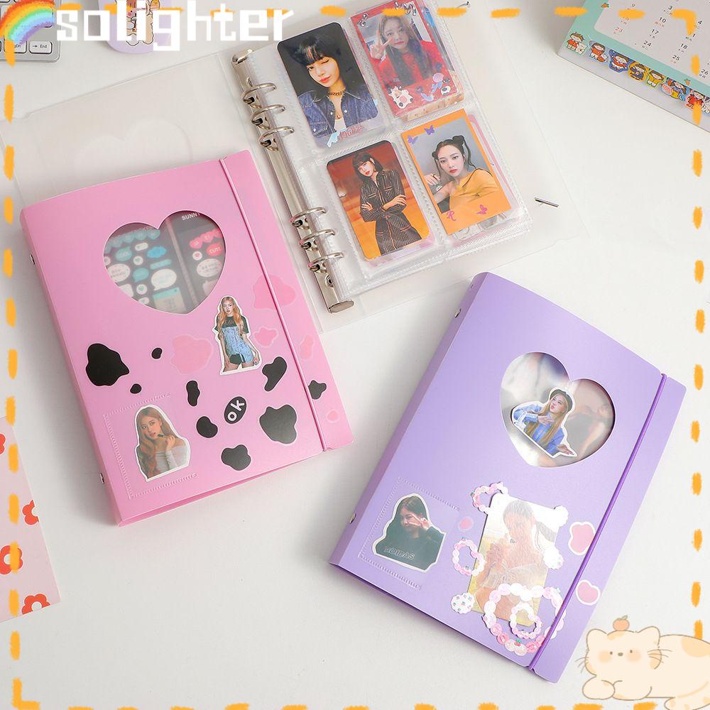 Album Foto SOLIGHTER Mini Bisa Ganti Inner Card Collect Hollowed Heart Photocard Holder