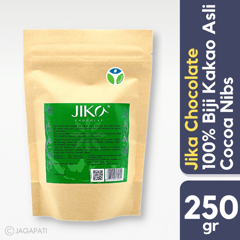 

✨NEW✨ -Jika Chocolat - Cocoa Nibs 250g - Biji Kakao - Biji Cokelat - Natural - Cokelat- 1.1.23