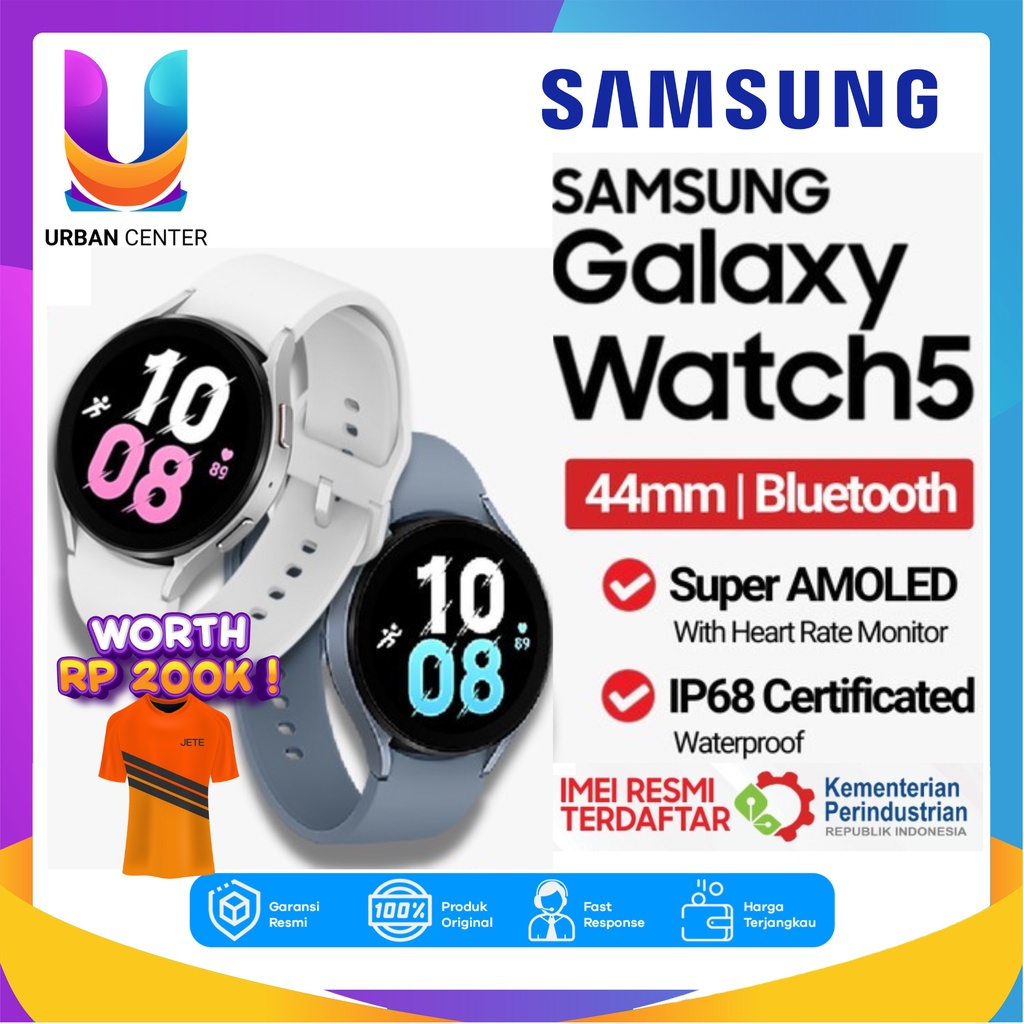 Samsung Galaxy Watch 5 44mm Smartwatch Jam Pintar Bluetooth Original Garansi Resmi SEIN 1 Tahun