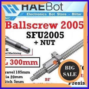 tools [HAEBOT] Ballscrew Ball screw SFU2005 SFU 2005 300mm 30cm End Machined + Nut Router
