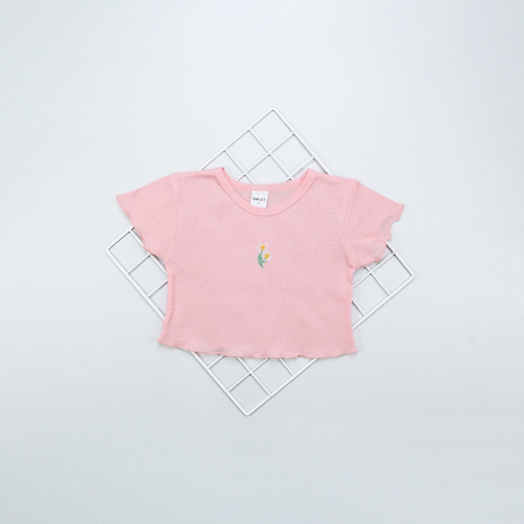 Owlet -  Blouse anak / kaos anak perempuan / Atasan anak perempuan / atasan crop top anak / atasan crop tee / crop top