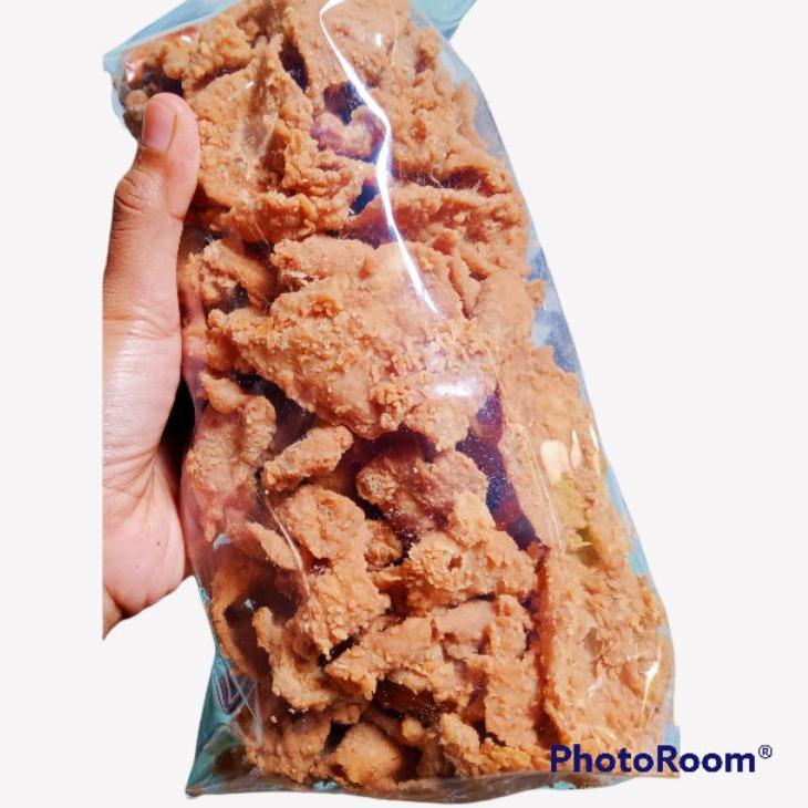 

➸ kulit ayam crispy 500gr original/pedas ♤