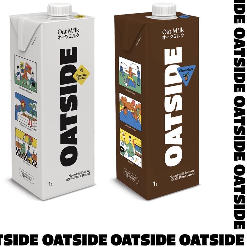 

☑ Oatside Oat Milk 1L - Susu Oat Gandum Oatside Barista Blend / Chocolate/ Hazelnut Ω
